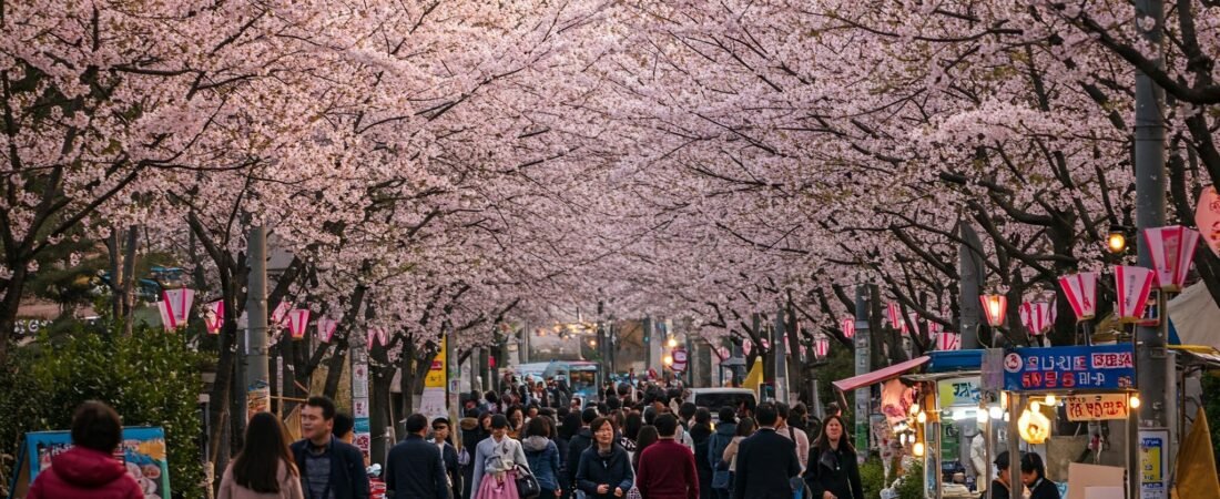 Sakura Blossoms in the Spring